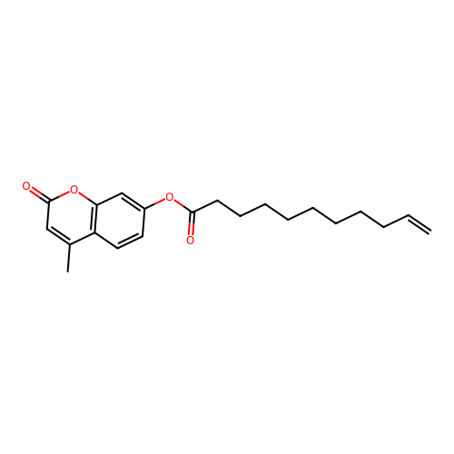 (4-Methyl-2-oxochromen-7-yl) undec-10-enoate structure