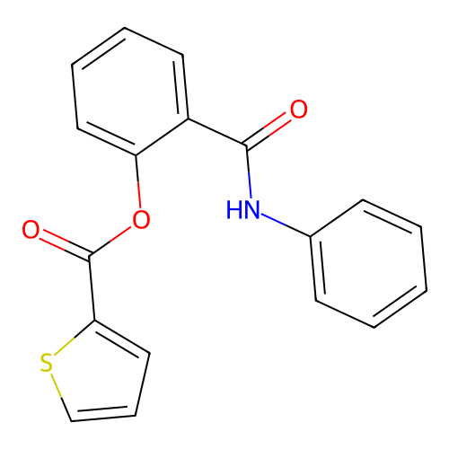 2-(Anilinocarbonyl)phenyl 2-thiophenecarboxylate structure