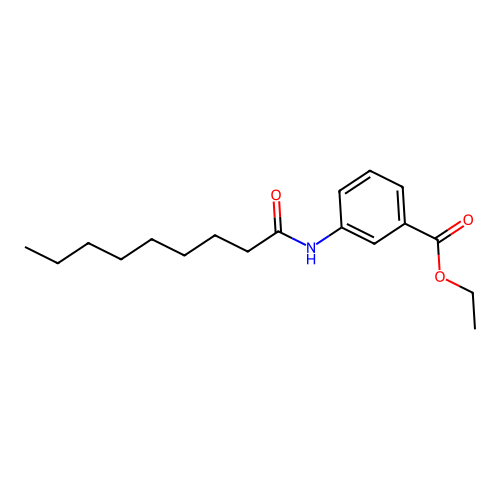 Ethyl 3-(nonanoylamino)benzoate structure