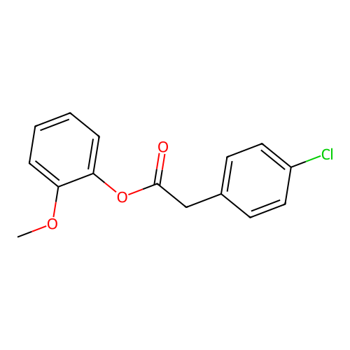 2-Methoxyphenyl(4-chlorophenyl)acetate structure