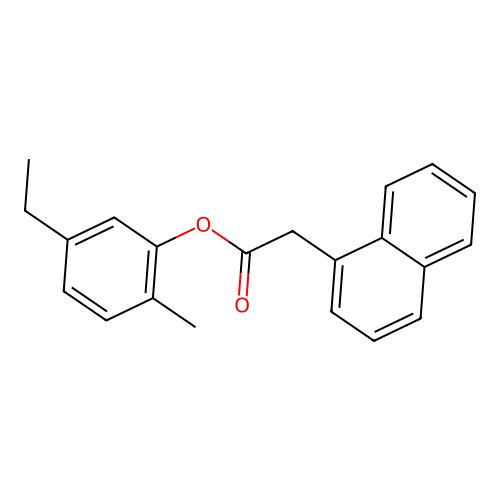 5-Ethyl-2-methylphenyl1-naphthylacetate structure