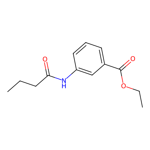 Ethyl 3-(butanoylamino)benzoate structure