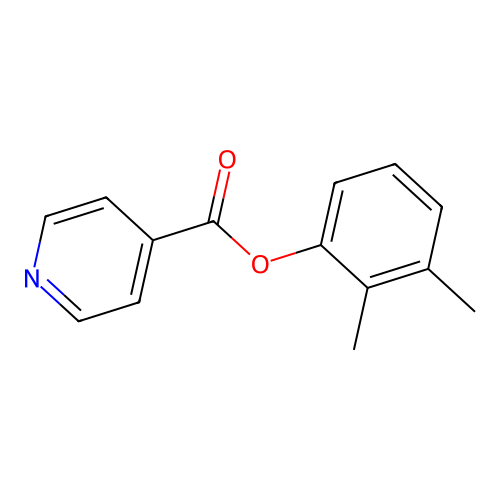 2,3-Dimethylphenyl isonicotinate structure