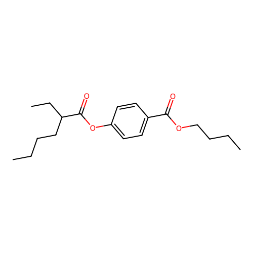 Butyl 4-(2-ethylhexanoyloxy)benzoate structure