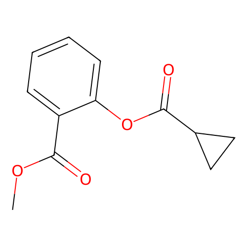 Methyl 2-(cyclopropanecarbonyloxy)benzoate structure
