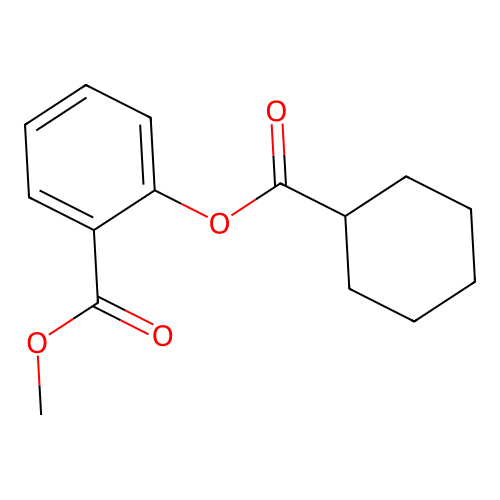 Methyl 2-(cyclohexanecarbonyloxy)benzoate structure