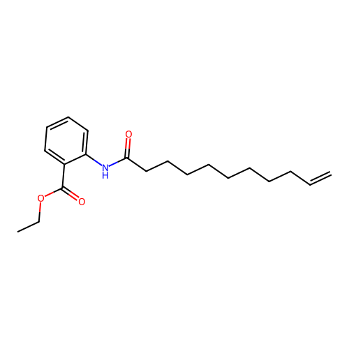 Ethyl 2-(10-undecenoylamino)benzoate structure