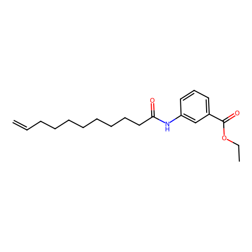 Ethyl 3-(10-undecenoylamino)benzoate structure