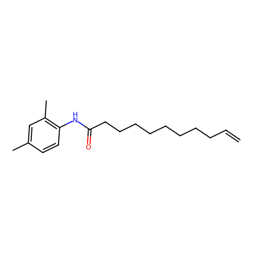 N-(2,4-dimethylphenyl)-10-undecenamide structure