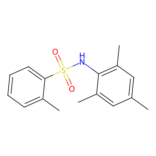 N-mesityl-2-methylbenzenesulfonamide structure