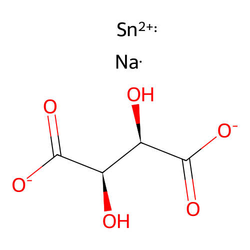 Tin sodium tartrate structure