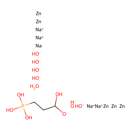 Chemical Compound (C3H17Na5O12PZn5-2) structure