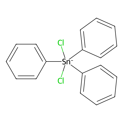 Dichloro(triphenyl)stannanuide structure