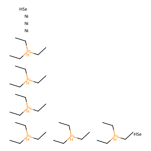 IUPAC: selane; Nickel; Triethylphosphanium structure