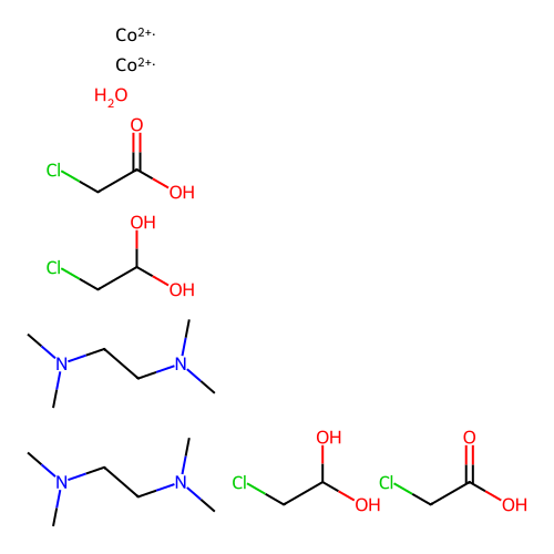 Chemical Compound (C20H50Cl4Co2N4O9+4) structure