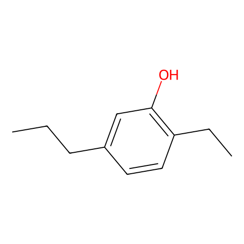 2-Ethyl-5-propylphenol structure