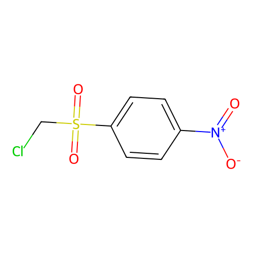 Sulfone, chloromethyl p-nitrophenyl structure