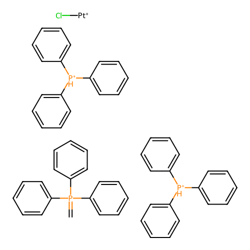 IUPAC: Chloroplatinum; Methanidyl-triphenyl-phosphanium; Triphenylphosphanium structure