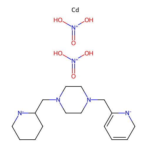 Chemical Compound (C16H30CdN6O6) structure