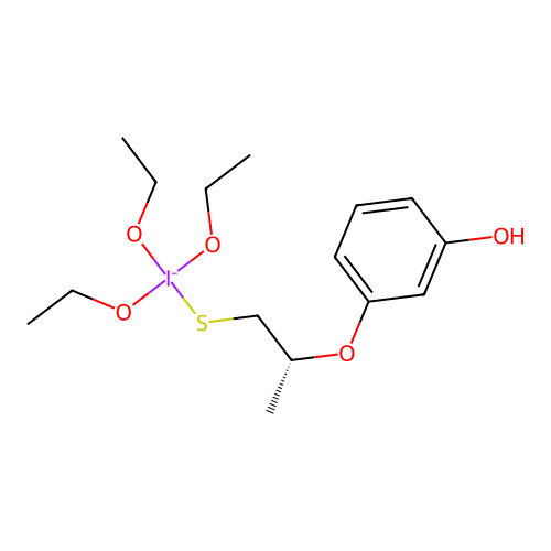 Triethoxy(2-(3-hydroxyphenoxy)propyl)silane structure