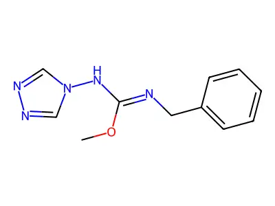 methyl N'-benzyl-N-(1,2,4-triazol-4-yl)carbamimidate structure