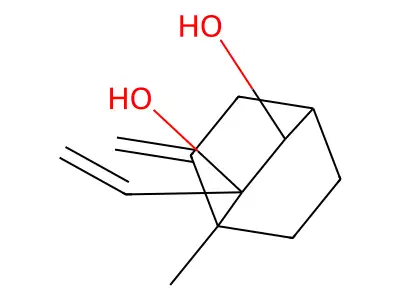 3-Ethenyl-4-methyl-5-methylidenebicyclo[2.2.2]octane-2,3-diol structure