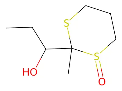1-(2-Methyl-1-oxo-1,3-dithian-2-yl)propan-1-ol structure