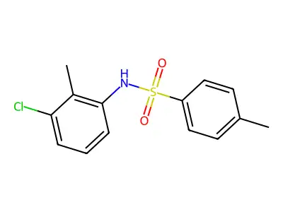 N-(3-chloro-2-methylphenyl)-4-methylbenzenesulfonamide structure
