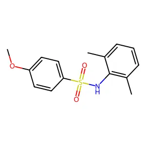 N-(2,6-dimethylphenyl)-4-methoxybenzenesulfonamide structure