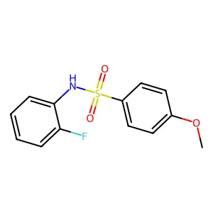 N-(2-fluorophenyl)-4-methoxybenzenesulfonamide structure