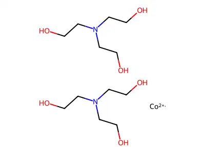 Bis(2-[bis(2-hydroxyethyl)amino]ethanol);cobalt(2+) structure