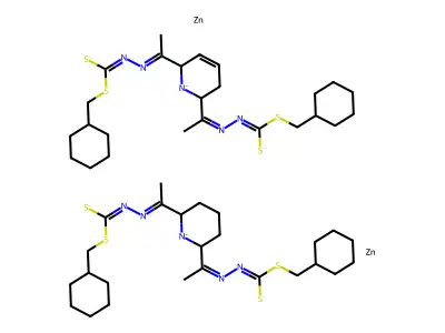 Chemical Compound (C50H78N10S8Zn2-6) structure