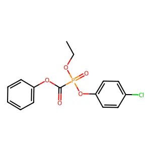 Phosphinecarboxylic acid, (4-chlorophenoxy)ethoxy-, phenyl ester, oxide structure
