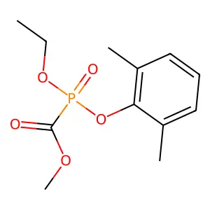 Phosphinecarboxylic acid, (2,6-dimethylphenoxy)ethoxy-, methyl ester, oxide structure