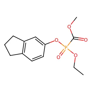 methyl [ethoxy(indan-5-yloxy)phosphoryl]formate structure