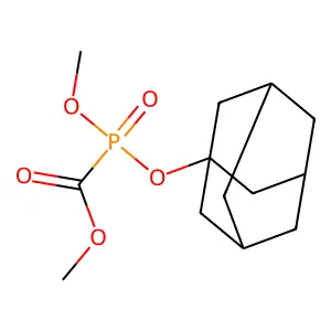 Methyl [1-adamantyloxy(methoxy)phosphoryl]formate structure
