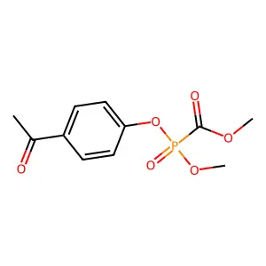 Phosphinecarboxylic acid, (4-acetylphenoxy)methoxy-, methyl ester, oxide structure