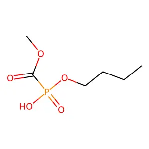 Phosphinecarboxylic acid, butoxyhydroxy-, methyl ester, oxide structure
