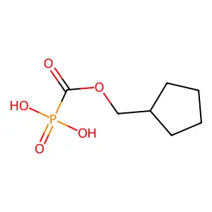 Phosphinecarboxylic acid, dihydroxy-, cyclopentylmethyl ester, oxide structure