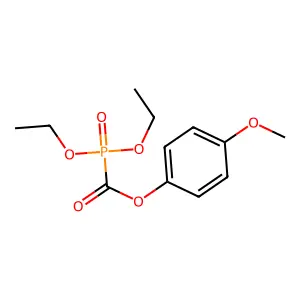Phosphinecarboxylic acid, diethoxy-, 4-methoxyphenyl ester, oxide structure