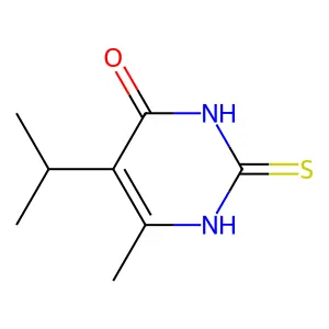 5-Isopropyl-6-methyl-2-thiouracil structure