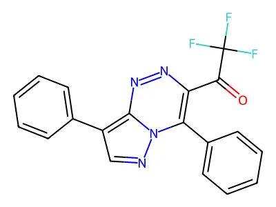 Ethanone, 1-(4,8-diphenylpyrazolo(5,1-c)(1,2,4)triazin-3-yl)- structure