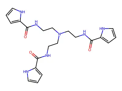 N-[2-[bis[2-(1H-pyrrole-2-carbonylamino)ethyl]amino]ethyl]-1H-pyrrole-2-carboxamide structure