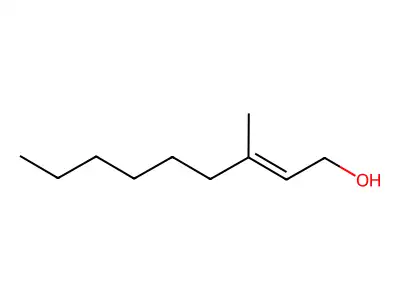 3-Methyl-2-nonen-1-ol structure
