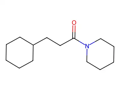 3-Cyclohexyl-1-(1-piperidinyl)-1-propanone structure