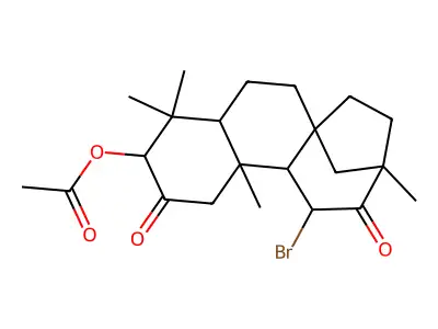 11-Bromo-2,12-dioxobeyeran-3-yl acetate structure