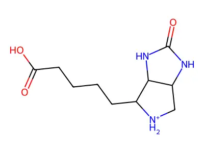 4-(4-Carboxybutyl)-2-oxooctahydropyrrolo[3,4-d]imidazol-5-ium structure
