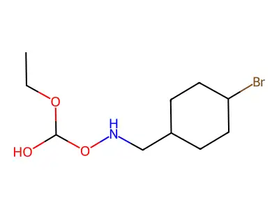 [(4-Bromocyclohexyl)methylamino]oxy-ethoxymethanol structure