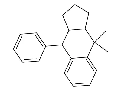 4,4-Dimethyl-9-phenyl-1,2,3,3a,9,9a-hexahydrocyclopenta[b]naphthalene structure