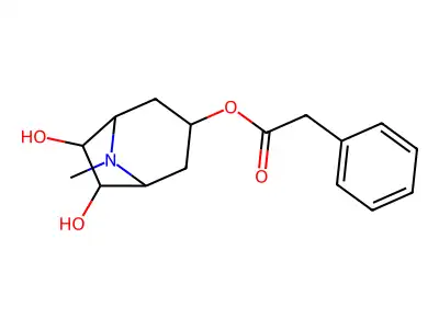 (6,7-Dihydroxy-8-methyl-8-azabicyclo[3.2.1]octan-3-yl) 2-phenylacetate structure